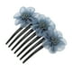 thumbnail image 1 of Ofertas Únicas 1 Pc Peine Lateral Floral Duradero para Mujeres para Fiestas Tela Plástica Azul Gris, 1 of 4