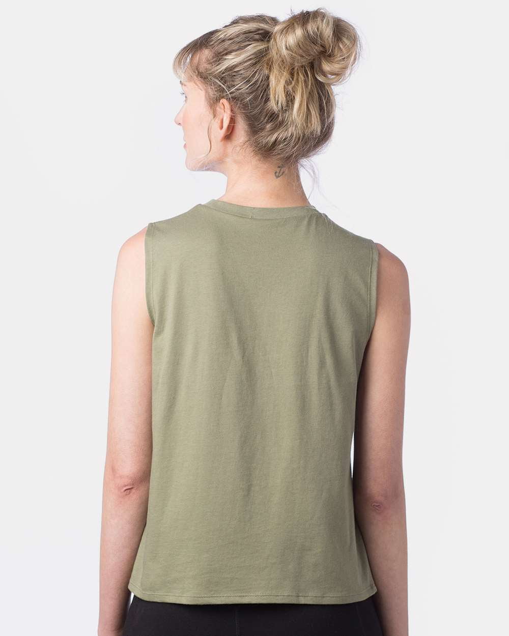 alternative women's cotton jersey go to crop muscle tank