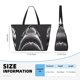 thumbnail image 4 of Fotbe Black And White Shark Bolsa de Viaje para Playa - Resistente al Agua, Bolsa Tote de Gran Capacidad y Ligera con 7 Bolsillos para Mujeres y Hombres, 4 of 7