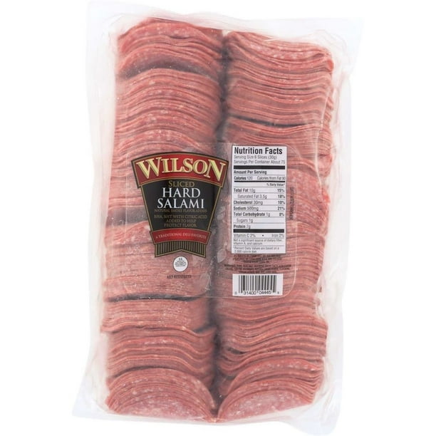 Tyson Wilson Hard Salami, 5 Pound -- 2 per Case. Tyson Wilson Hard Salami, 5 Pound -- 2 per Case.