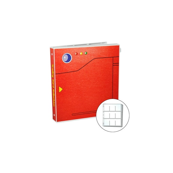 Pokedex Themed Trading Card Album for The Pokemon Card Game w/ 20 Trading Card Pages, Holds 360 Cards