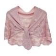 thumbnail image 3 of Hauaitttt Autumn Knitted Shawl with Wavy Pattern and Pearl Shoulder Strap Stole Southwestern Jacket Shawl Scarf Summer Formal Cardigan Shoulder Wraps for Dresses Shawl Wraps for Women plus Size, 3 of 3