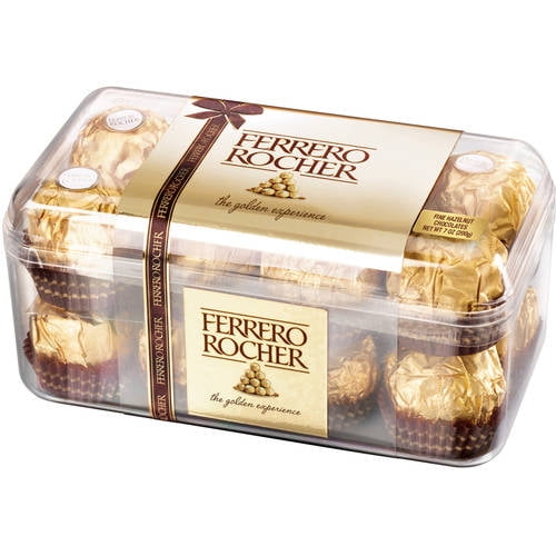 Ferrero Rocher Fine Hazelnut Chocolates, 7 Oz, 16 Count
