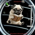 thumbnail image 6 of Adorable Pug Acrylic Car Vent Fragrance Diffuser,Car Freshener Diffuser, Pug Shaped Fragrance Vent Clip,2D Cute Dog Design Solid Scented, Fun & Stylish Interior Accessory, 6 of 7