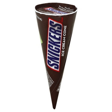 Snickers, Ice Cream Cone Single, 4.0 Oz, 24 Ct