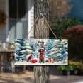 thumbnail image 3 of Merry Christmas German Shorthaired Pointer Enjoys Woofmas Winter Xmas Holiday Landscape Wood Sign GSP Lover Dog Gift Hanging Wall Home Decor - 02022, 3 of 5