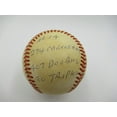 thumbnail image 4 of Ernie Banks Signed Heavily Inscribed Career STAT Baseball Reggie Jackson COA, 4 of 11