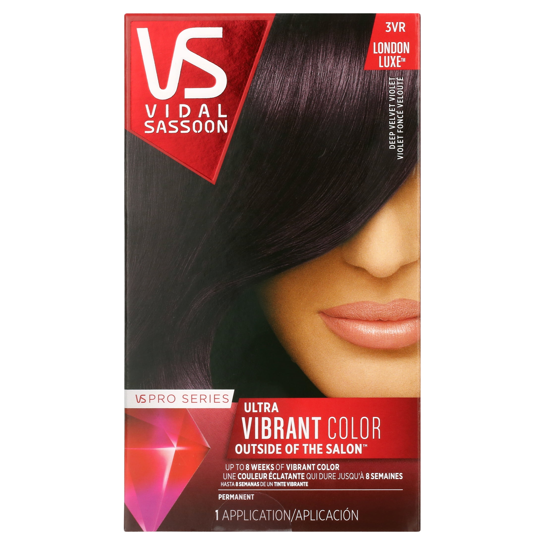 Vidal Sassoon, Hair Color, 3VR Deep Velvet Violet, Ultra Vibrant