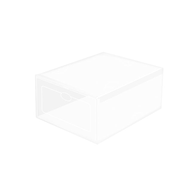 Thickened Plastic Shoe Storage Box - Stackable Transparent Drawer Organizer for Closet, Entryway, Seasonal Footwear