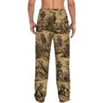 thumbnail image 2 of Men's pajama pants with vintage rustic harvest skeleton print， soft home pajama pants， casual and comfortable loose fit pajama pants， elastic waistband， the ideal gift, 2 of 10