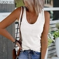thumbnail image 3 of Tank Top for Women Summer Tops Beach Baggy Casual Sleeveless Tunic Top Shirt, 3 of 4