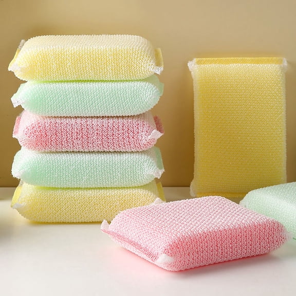 3 PCS Purpose Sponges Non Scratch Microfiber Sponges Reusable Dish Sponge For Washing And Cleaning Dishes