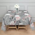 thumbnail image 3 of Pioneer Flower Floral Print Pattern Square Tablecloth,Waterproof Square Table Cover,Wipeable Spillproof Washable Table Cover for Home Kitchen Party Decor 42"X42"(107x107cm), 3 of 6