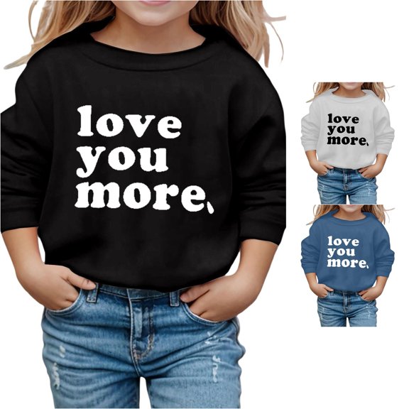Shachafan Kids Casual Fashion Printed Crew Neck Long Sleeve Sweatshirt Top (3Y 14Y) Lined Sweatshirts for Girls