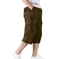 thumbnail image 2 of Conairie Men's Cargo Shorts Casual Capri Stretch Work Shorts Lightweight Summer Hiking Shorts with Multi Pockets Yellow XL, 2 of 8