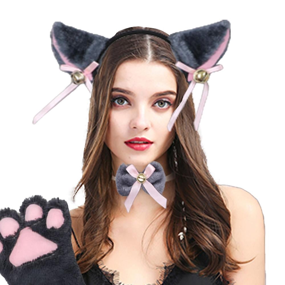 Set De Disfraz De Gatito Para Niños Con Falda Tutú, Orejas, Cola Y Guantes, Ideal Para Carnaval, Halloween Y Cosplay