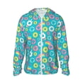 thumbnail image 1 of Fotbe Donut Chaqueta con Protección Solar UPF 50+ para Hombre y Mujer, Camisa con Capucha y Bolsillos-XX-Large, 1 of 7