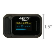 Equate Bluetooth Digital Pulse Oximeter with Heart Rate Monitor and SpO2 Measurement