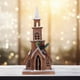 thumbnail image 1 of Casa LED navideña, casas navideñas de invierno, colección, decoración navideña para repisa de escritorio para el hogar, Navidad CUTICAT Casa de pueblo, 1 of 8