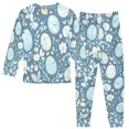 thumbnail image 2 of FORMRS Long Sleeve Top and Pants Pajama Set for Niños 2-Piece Sleepwear, Sizes 18M-8Y, Easter Eggs, 2 of 6