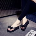 thumbnail image 7 of Kukoosong Wedge Sandals for Women Summer Shoes Bow Flip Flops Platform High Heel Slippers Sandals Women Black 36, 7 of 7