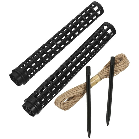 MERRYHAPY Monstera Moss Pole Black ABS Support for Climbing Plants 2Pcs