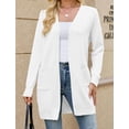 thumbnail image 4 of Cardigan Sweaters for Women White M, 4 of 10