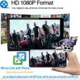thumbnail image 4 of Estéreo para automóvil de doble DIN de 9 pulgadas con CarPlay inalámbrico Android Auto inalámbrico, estéreo para automóvil con pantalla táctil 2.5D con cámara de respaldo FM Bluetooth Grabadora para v, 4 of 5
