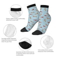 thumbnail image 5 of Fuzoiu Dachshund Dog Print Adult Socks, Crew Moisture-wicking Socks, Unisex Cushion Crew Socks,Casual Sports Ankle Socks, 5 of 7
