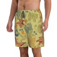 thumbnail image 2 of Naloa Floral with Butterflies Men's Beach Shorts, Surfing shorts, Swim trunks, Quick Dry Swim Trunks for Surfing Beach Fun - XX-Large, 2 of 9