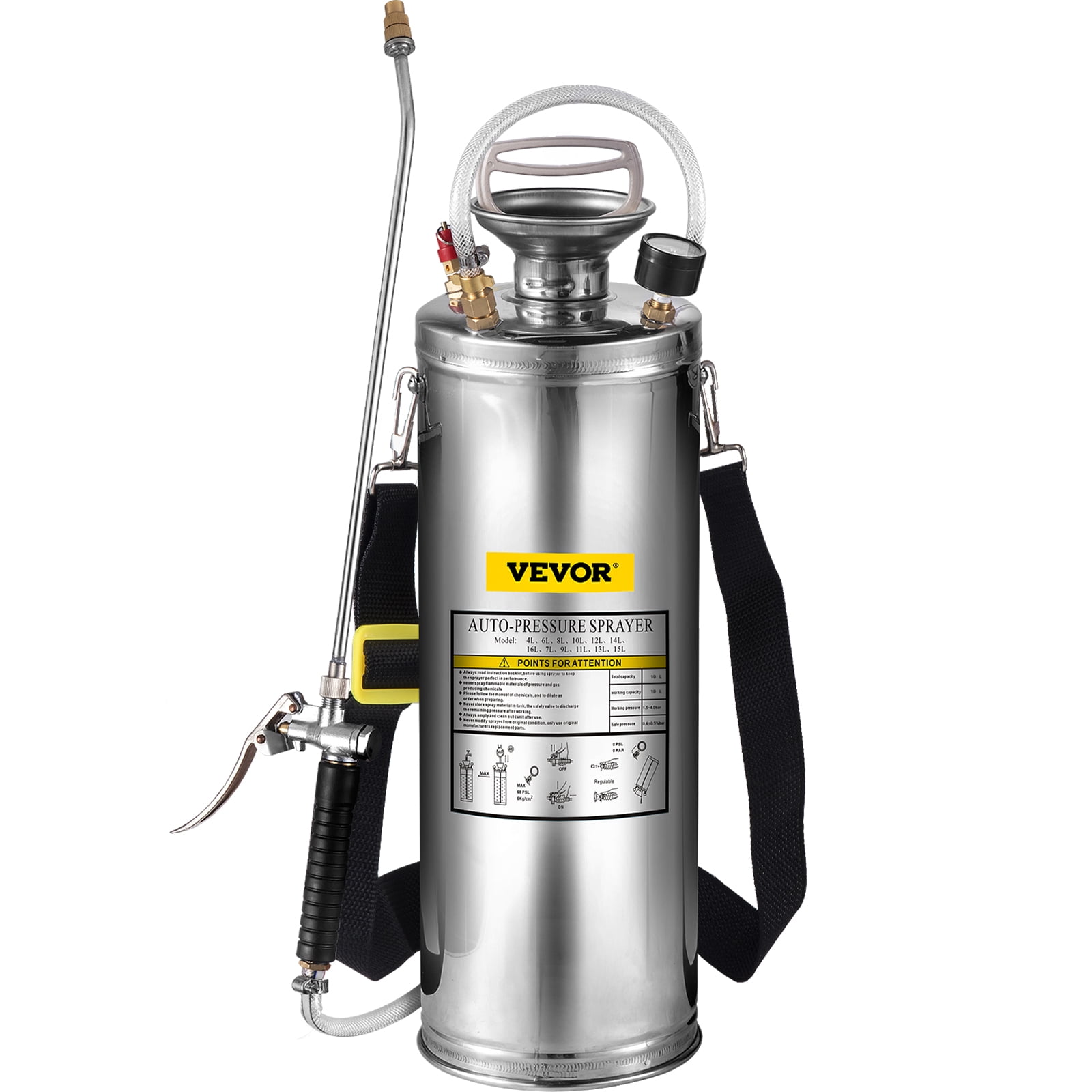 1 Gallon 12V Battery Powered Electric Sprayer Stainless Wand 1Gal NO PUMPING 
