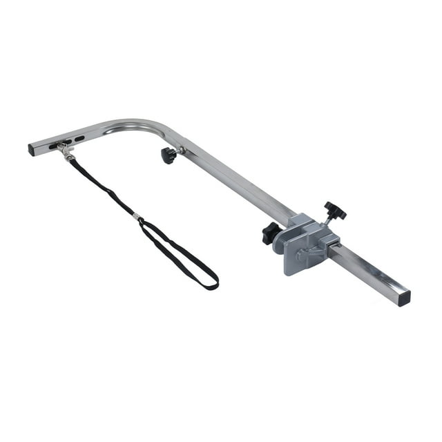 Dog Grooming Arm, Stainless Steel Bracket Easy To Install Pet Grooming Table Arms Heavy Duty Aluminium Clamp for Pets Retractable