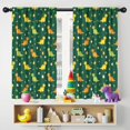 thumbnail image 5 of Blackout Kids Curtains,Green Cartoon Dinosaurs Eggs Pattern Childrens Insulated Curtains Set Of 2,Bedroom Essentials,Toddler Room Decor 42"x54", 5 of 5