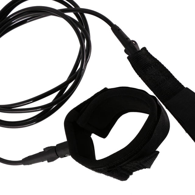 Surfboard Leash Surfing Leash String Leg Rope Cord Surfboard Leash String Calf Leash 8feet Black