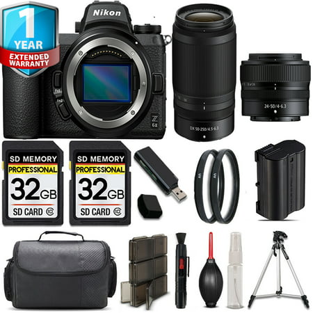 Nikon Z6 II Mirrorless Camera with 24-50mm f/4-6.3 Lens + 64GB Card + Flash + Handag
