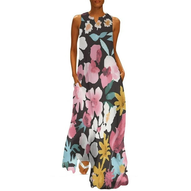 Comfortable Maxi Dress For Women Summer Women Suitable Loose Elegant