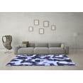thumbnail image 3 of Ahgly Company Machine Washable Indoor Rectangle Abstract Blue Modern Area Rugs, 8' x 10', 3 of 4