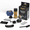 Dark Brown Kit, variant on Enhancement Cards for Barbers by Supreme Trimmer | Reusable Line Up, Natural Edge & Shaping Tool | Ideal for Colored Ink Spray & Hair Fiber Application | HFH/4X