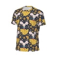 thumbnail image 6 of Wukai Mouse Cheese Print Men's Short-Sleeved Mesh T-Shirt,Quick-Dry Short Sleeve Workout T-Shirt-5X-Large, 6 of 8