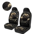 thumbnail image 3 of Uorisanigo Pug Print Car Seat Covers, High Back Seat Covers Front Seats Only, Fluffy Automotive Seats Cover Fit for Most Cars, Auto Interior Accessories, Comfortable, 3 of 7