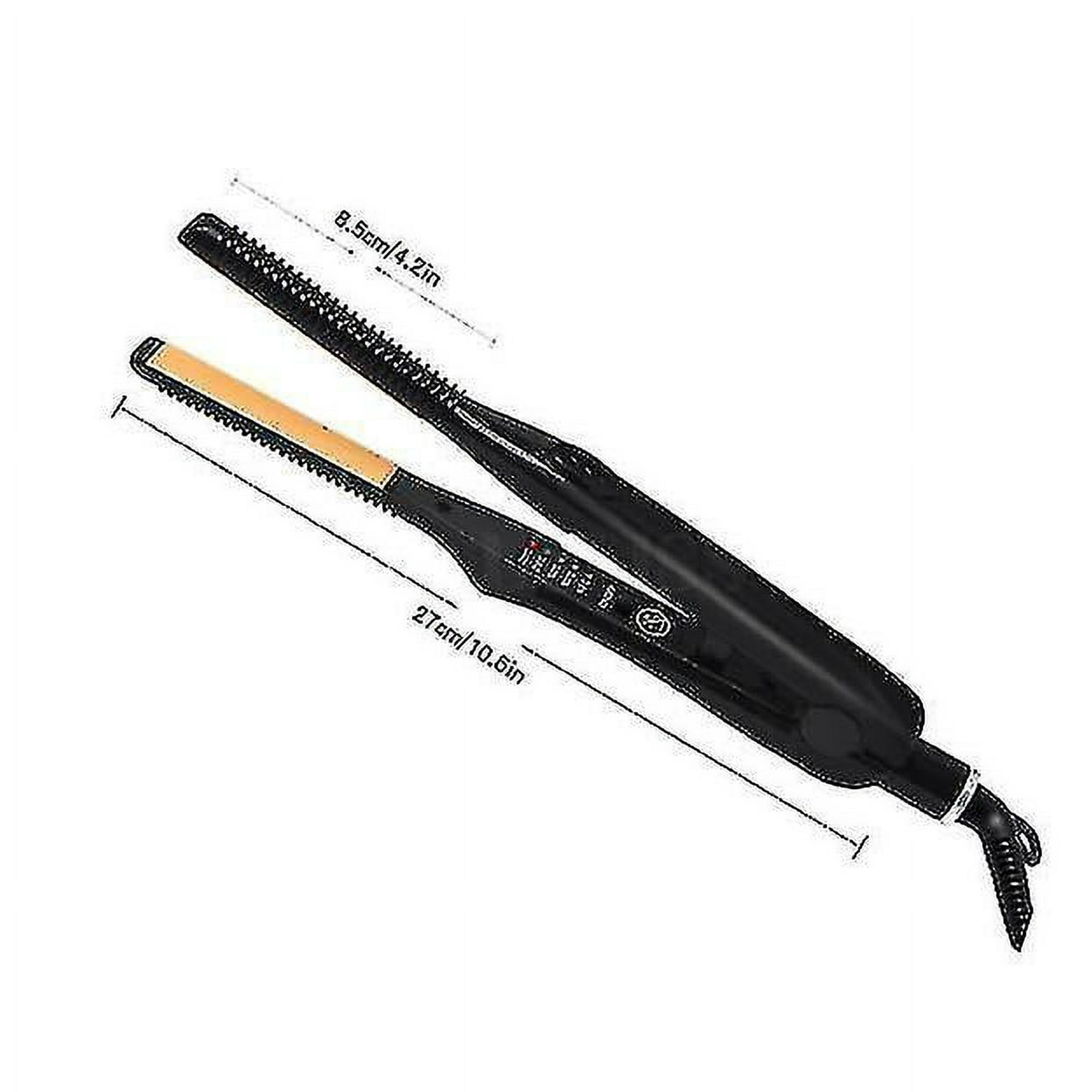 Mgfed Pencil Flat Iron For Short Hair Mini Hair Straightener Titanium Ceramic Beard Hair Small Flat Curling Iron Travel Portable For Men And Women