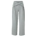 thumbnail image 2 of Dazajoo Sweatsuits Women 2 Piece Outfit Tracksuit Sets Sleeveless Corpped Sweatshirt Top Crossover Sweatpant Y2K Clothes,Gray,XL, 2 of 8