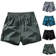 thumbnail image 4 of YYDGH Men's Workout Athletic Shorts Lightweight Moisture Wicking 3" Running Shorts with Zipper Pockets Gym Beach, 4 of 4