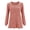 Pink, variant on Women Square Neck Long Sleeve Tops Casual Loose Fit Fall Shirts Sweatshirt for Legging (Pink, S)
