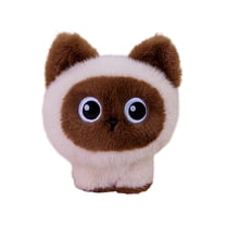 Calico Cat Plush Cat Stuffy – Calico Cat Stuffed Animal Stuffed Cat Plush Cute Soft Small Plushies Toys Gifts(F)