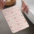 thumbnail image 2 of Pioneer Flower Floral Print Pattern Bathroom Rugs Mat, Non Slip Microfiber Bathroom Rug with Rubber Backing, Soft Mats for Bathroom Floor Tub Shower, 20"x32", 2 of 5