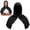 Z1#Black, variant on Cooling Hoodie Towel, Hooded Cooling Sports Towel, Cooling Towels, Instant Chill Neck Wrap, Sweat Wicking Head Towel, Outdoor Camping Ice Towel, Portable Workout Cooling Shawl,23.6×11.81 in,Black