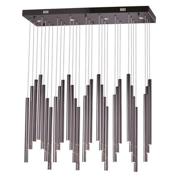 -35W 35 Led Pendant-11.75 Inches Wide By 17.75 Inches High-Black Chrome Finish Et2 Lighting E10010-Bc