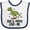 White and Navy, variant on Inktastic Gigi and Poppy Love Me Dinosaur Boys Baby Bib