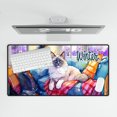 thumbnail image 4 of Watercolor Hello Winter Ragdoll Chill Christmas Welcome Desk Mat Full Keyboard Mouse Pad Cat Lover Kitten Owner Gifts Idea Large Mousepad - 00016, 4 of 5